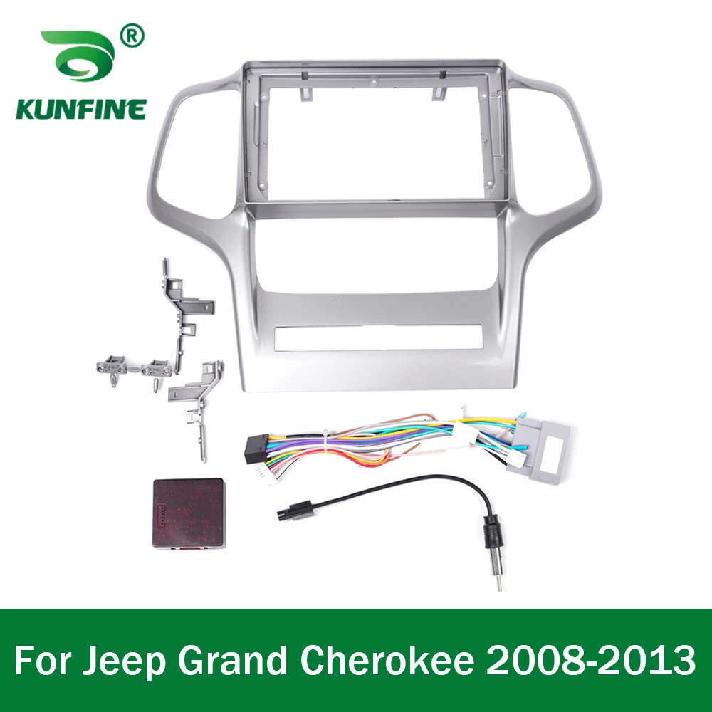 Stereo di navigazione GPS per auto per Jeep Grand Cherokee 2008-2013 Radio fasce pannello cornice adatta 2Din 9 pollici nello schermo del cruscotto