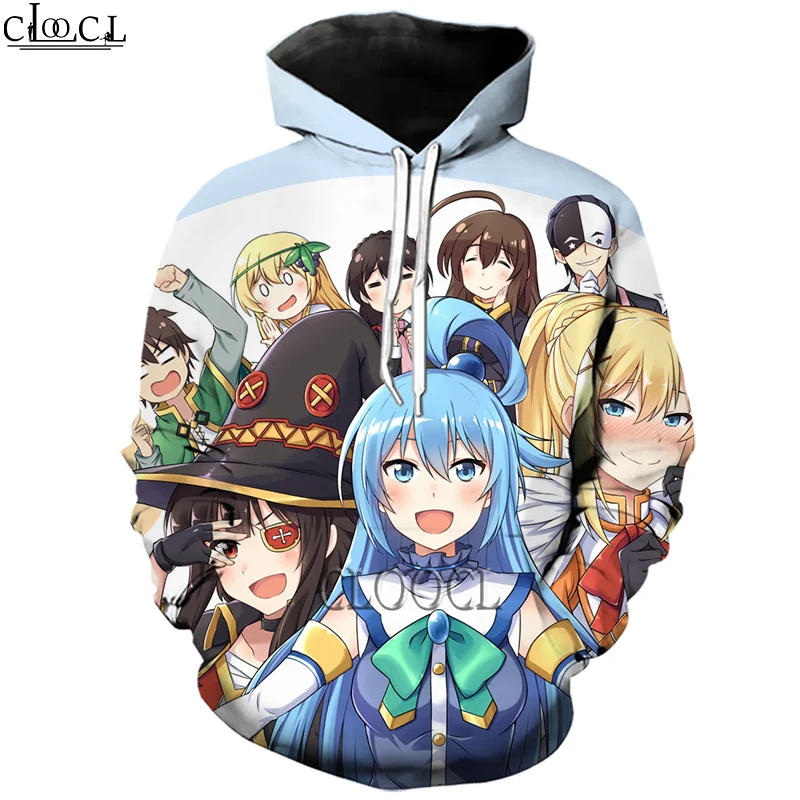 

HX Classic Anime Girl Megumin Konosuba 3D Print Hoodie Women Men Women Tracksuit Pullover Fashion Casual Hoodies Drop Shipping