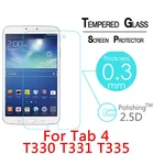 Защитная пленка из закаленного стекла для Samsung Galaxy Tab 4 8,0 T330 T331 335 8 дюймов планшет Защитная пленка для экрана для Samsung T330 с уровнем твердости 9H стеклянная крышка
