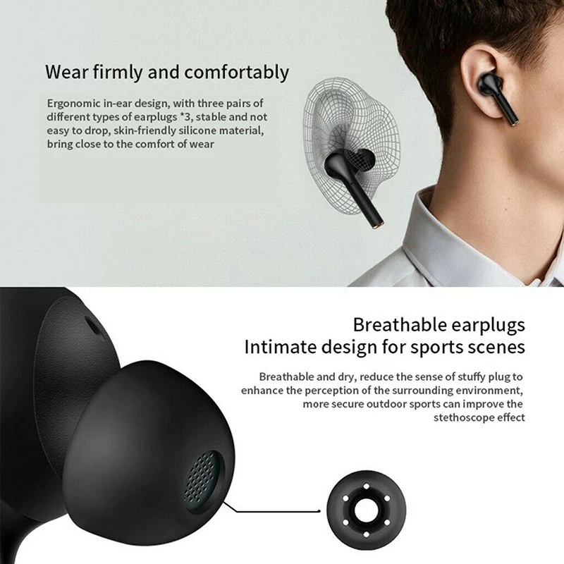 

Wireless Headset Bluetooth 5.2 True Wireless Earplug LED Battery Display TWS Stereo Bluetooth Earphone Fitness Running Sports QJ