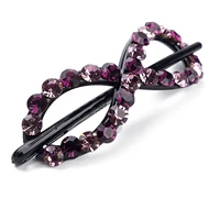twist hair clip fashion clips rhinestone accessories for women and girls 11cm in length