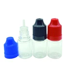 Прозрачная бутылка с пипеткой 5 мл ПЭТ пластиковая флакон с защитой от детей и длинным наконечником для жидкости Контейнер 50 шт.лот