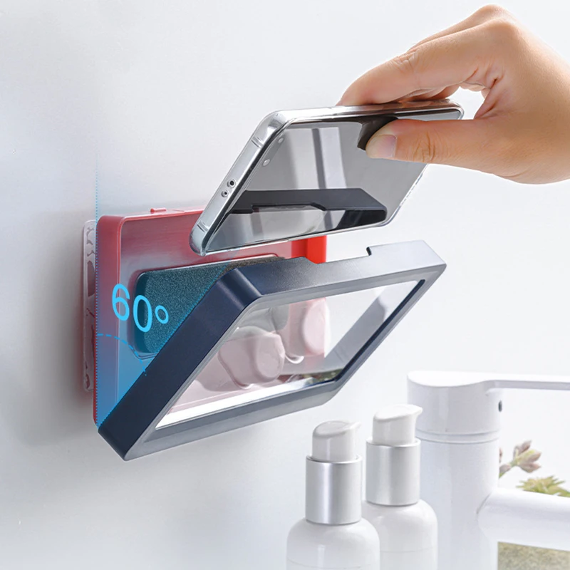 Настенный держатель для телефона водонепроницаемый Душ чехол Iphone Samsung хэндс-фри