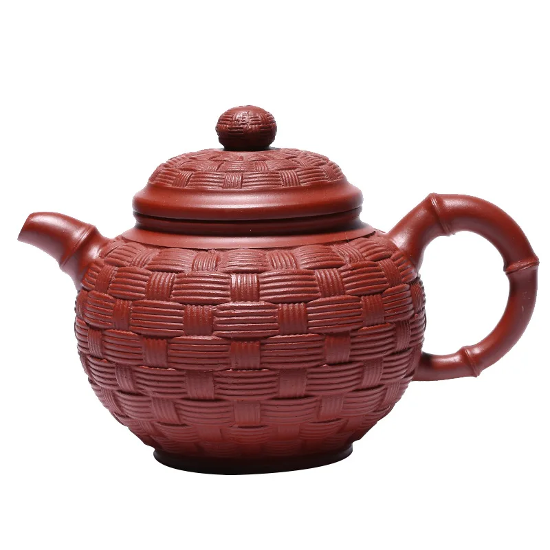

Yixing teapot raw material Dahongpao purple clay teapot handmade bamboo ball Teapot Set