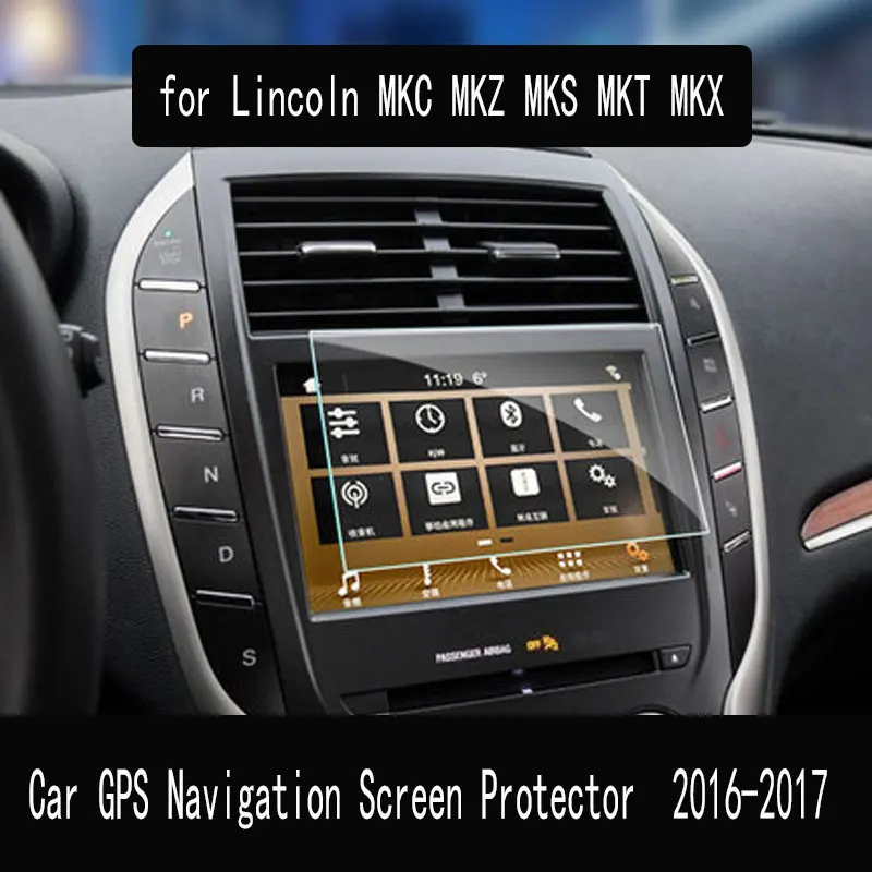 

Car GPS Navigation Screen Protector for Lincoln MKC MKZ MKS MKT MKX Interior Tempered Glass Protect Film Accessories 2016-2017