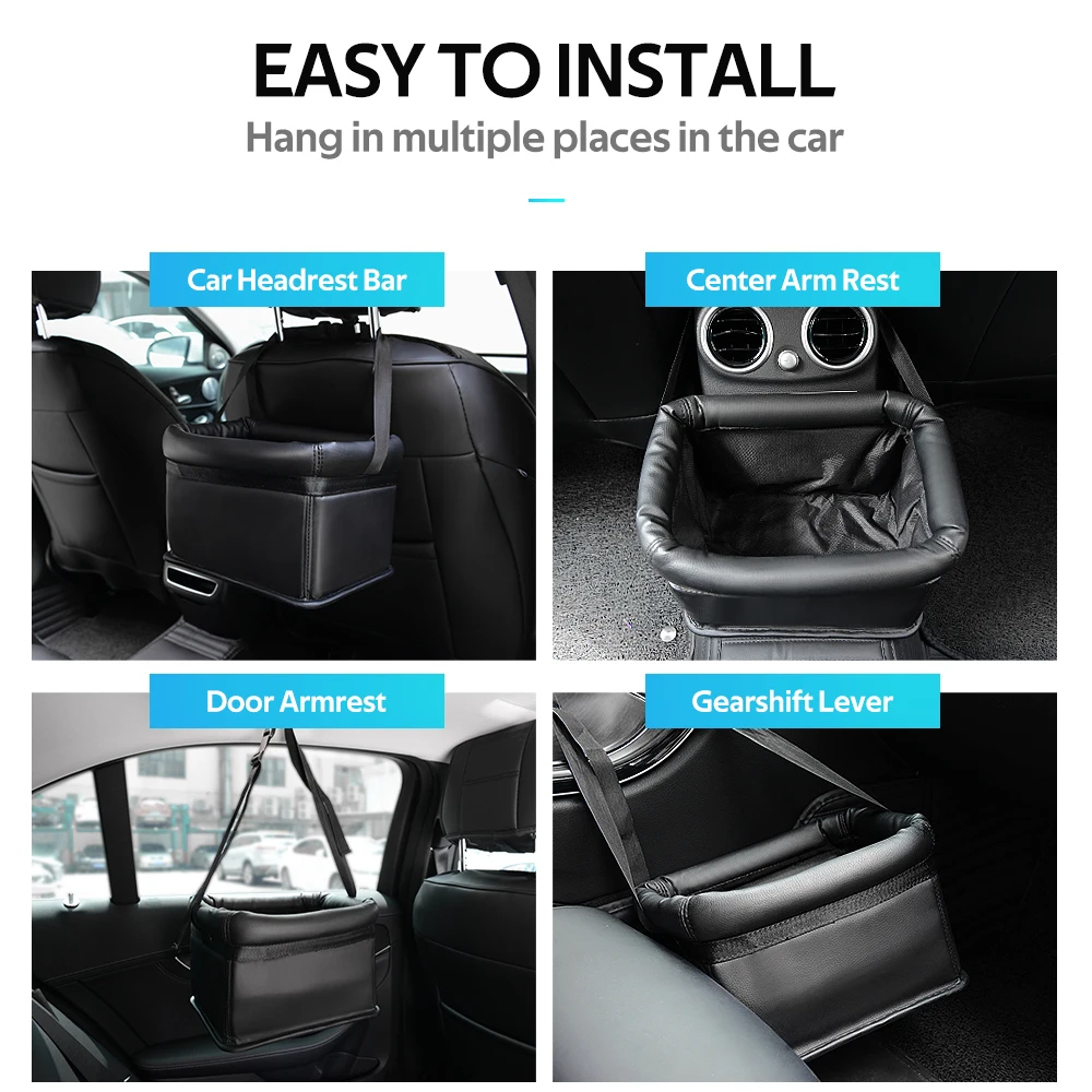 Портативная мусорная корзина для автомобиля подвесная мусора водонепроницаемый