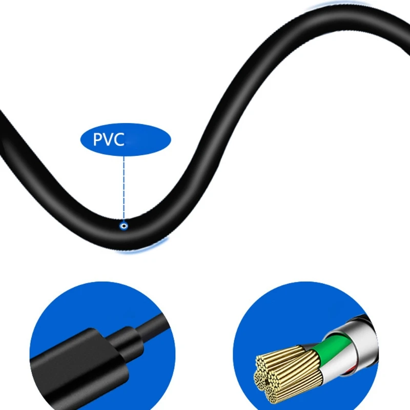 15 см 65 Вт USB C PD Type Женский к квадратному тонкий зарядный кабель для Lenovo Thinkpad E440 E450