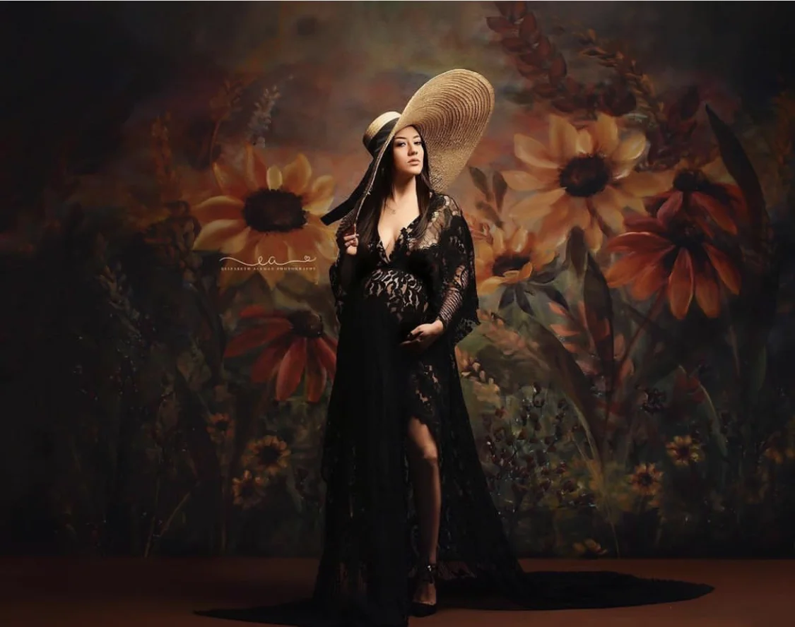 

Flower Photography Backdrop Wedding Floral Painting Background Photo Studio Newborn Baby Child Photophone Photocall W-5047