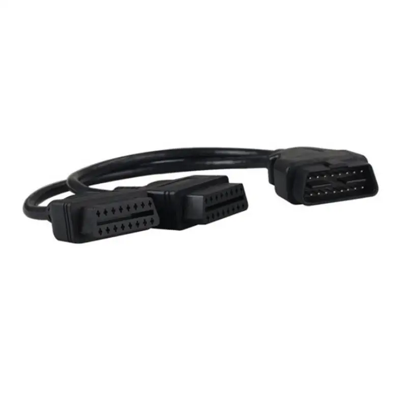 16 контактный Удлинительный кабель OBD II разветвитель 2 Y адаптер линия удлинения 30