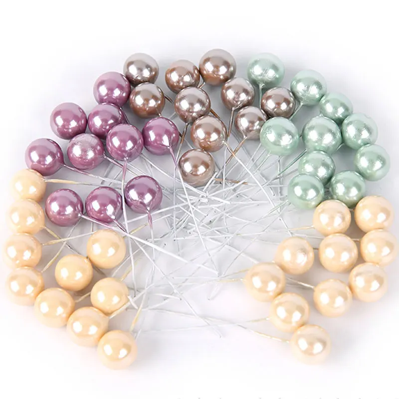 

50 шт., декоративные вишни, из искусственного пластика