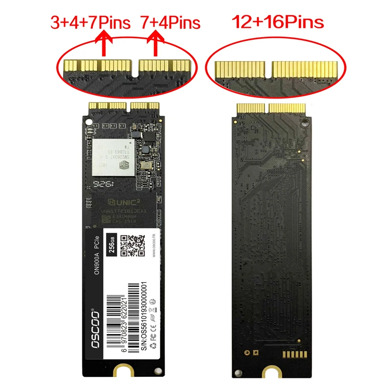 Твердотельный накопитель Oscoo 1 ТБ M.2 SSD PCIe для Mac 500 Гб M2 NVMe жесткий диск Gen3x4 3D NAND Flash