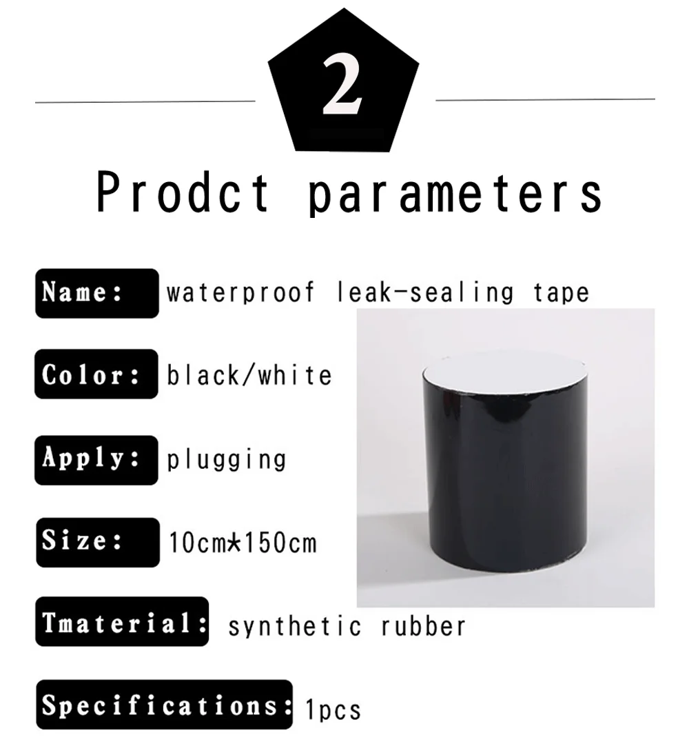 1.5M Super Strong Waterproof Stop Leaks Seal Repair Tape Performance Self Fiber Fix Tape Fiber Fix Adhesive Tape