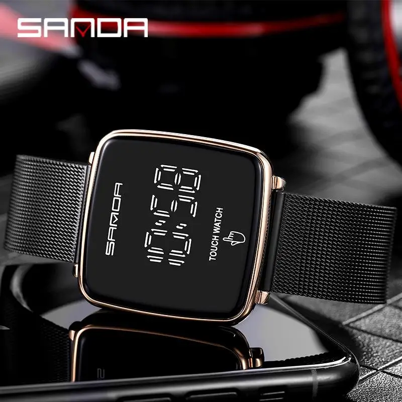 Женские цифровые часы подходят для девочек и мальчиков дамские Sanda 2021 дисплей