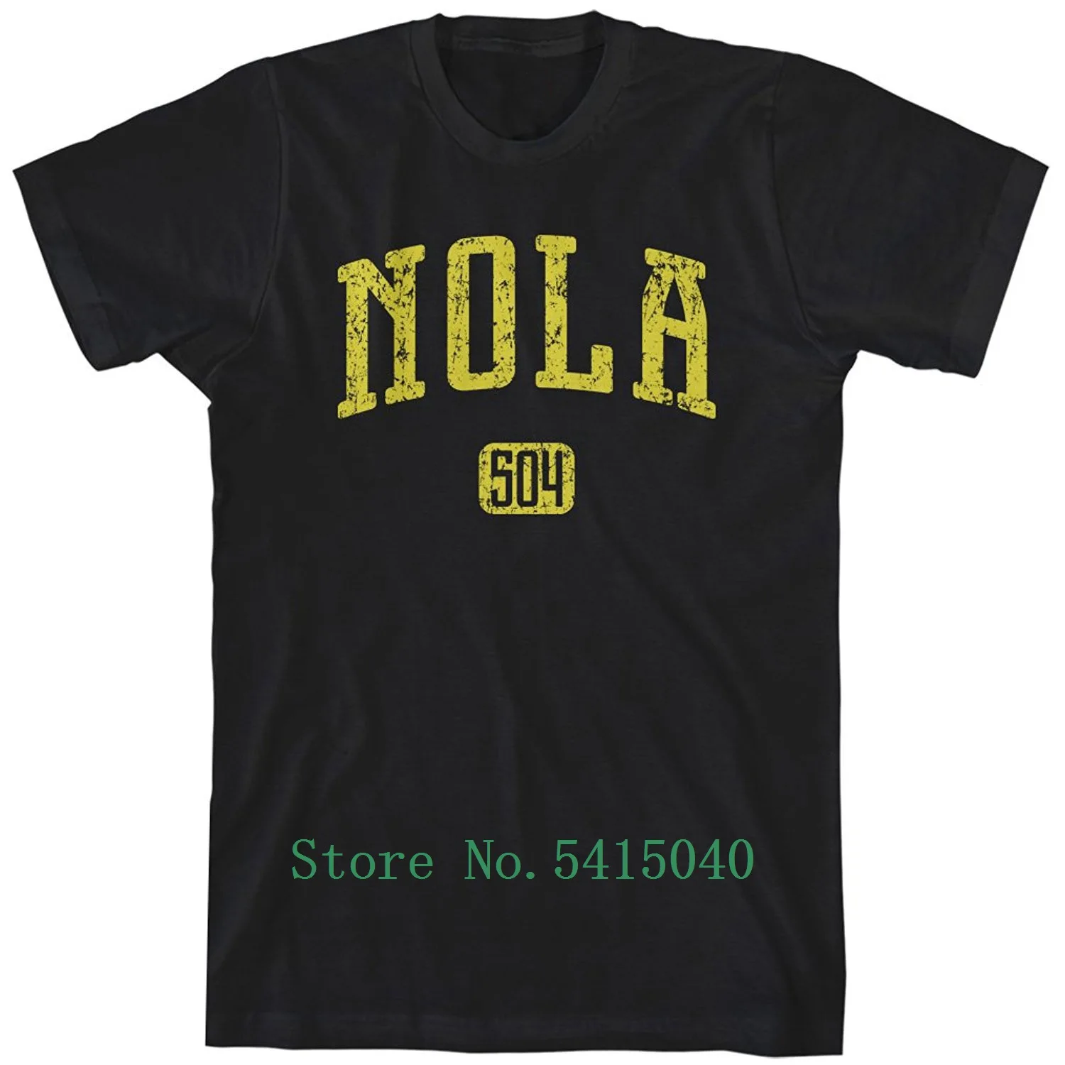 Men Brand Clothihng Top Quality Fashion Mens T Shirt 100%Cotton Men's Nola 504 New Orleans T-Shirt |