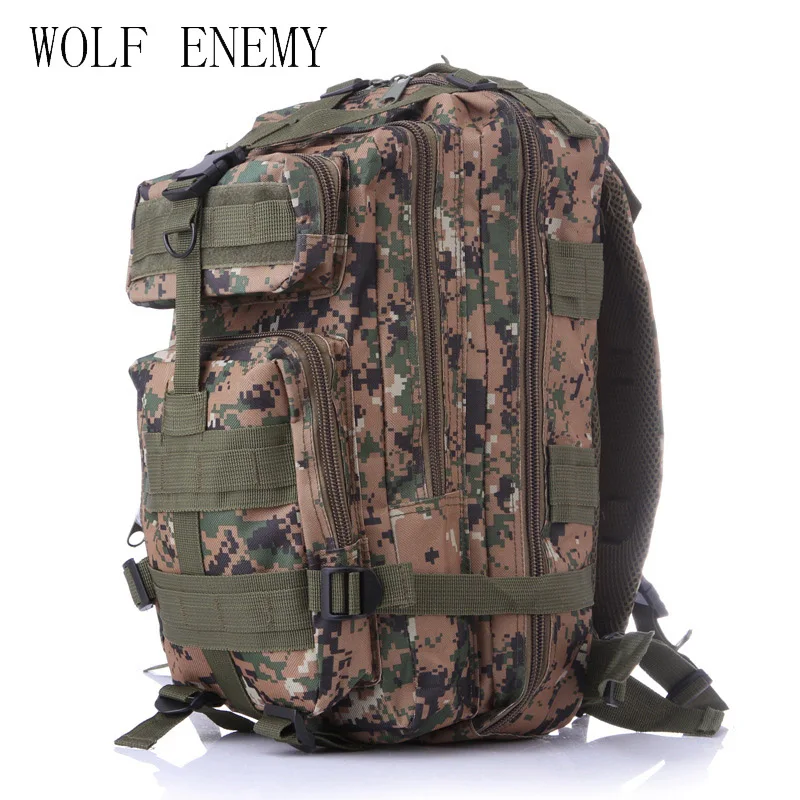 Мужской военный тактический рюкзак 25 л водонепроницаемый походный Molle