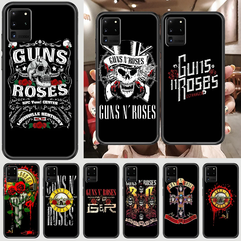 Чехол Guns N' Roses для телефона Samsung Galaxy Note 4 8 9 10 20 S8 S9 S10 S10E S20 Plus UITRA Ультрачерный