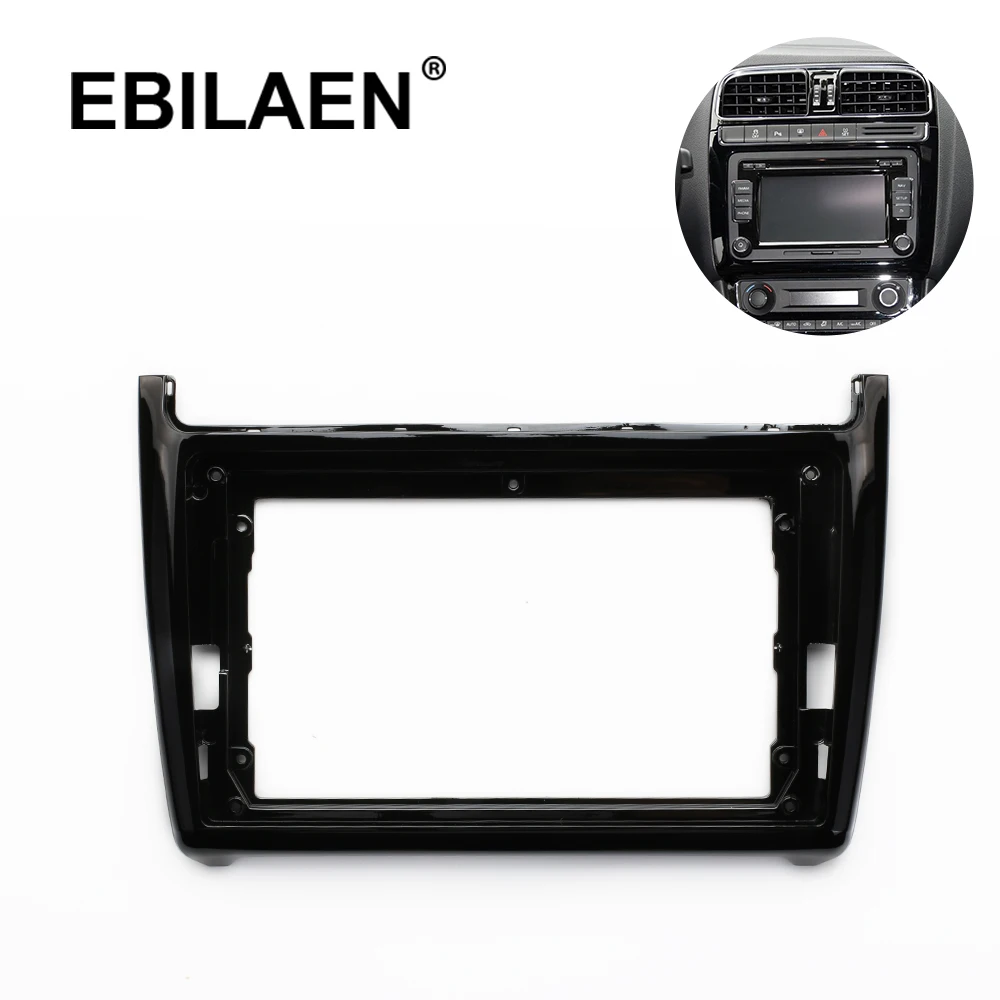 

9 Inch Car Radio Fascias Frame For VW Volkswagen POLO Sedan 2008-2020 Stereo Panel Dashboard Installation Trim GPS DVD Accessory