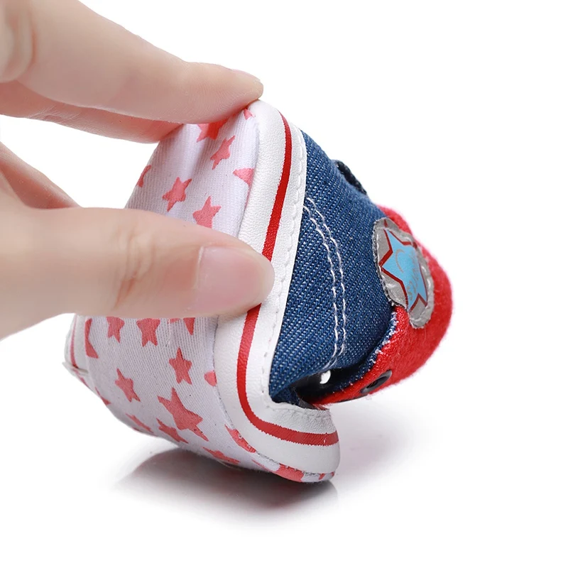 

New Newborn Baby Boys Girls First Walkers Shoes Canvas Classic Sports Sneakers Infant Toddler Soft Sole Anti-slip Baby Shoes