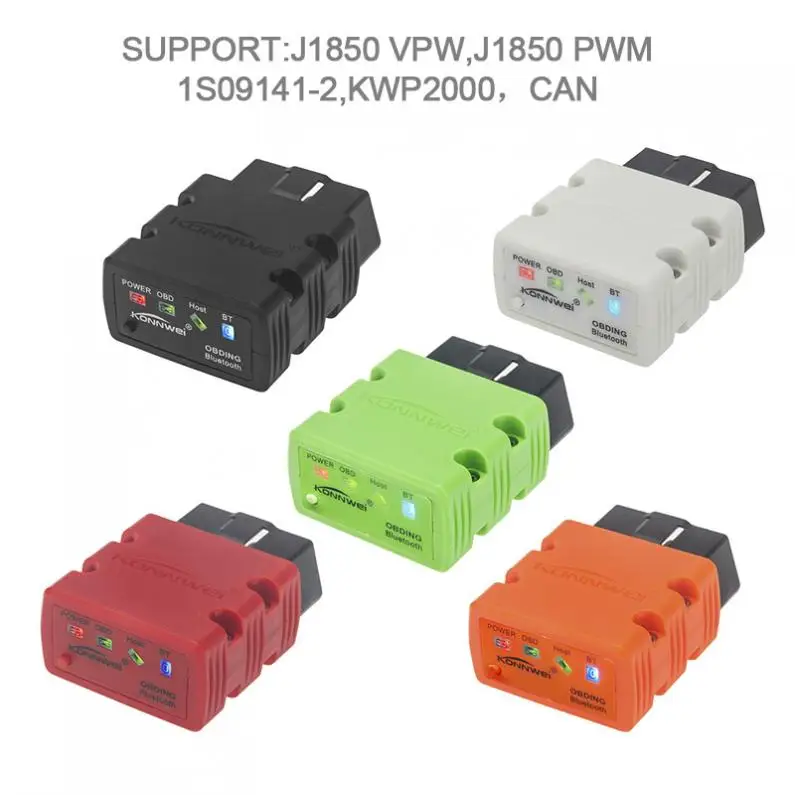 KW902 Bluetooth ELM327 16Pin V1.5 чип OBD 2 Автомобильный сканер полный диагностический