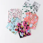 Весенне-осенняя Хлопковая пижама с длинными рукавами и принтом с героями мультфильмов размера плюс, женские брюки, пижамный комплект из двух предметов, костюм для кормления грудью