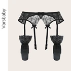 Кружевные пикантные чулки с подвязками Varsbaby, цельные ультратонкие высококачественные Разноцветные Высокие Чулки с поясом на талии