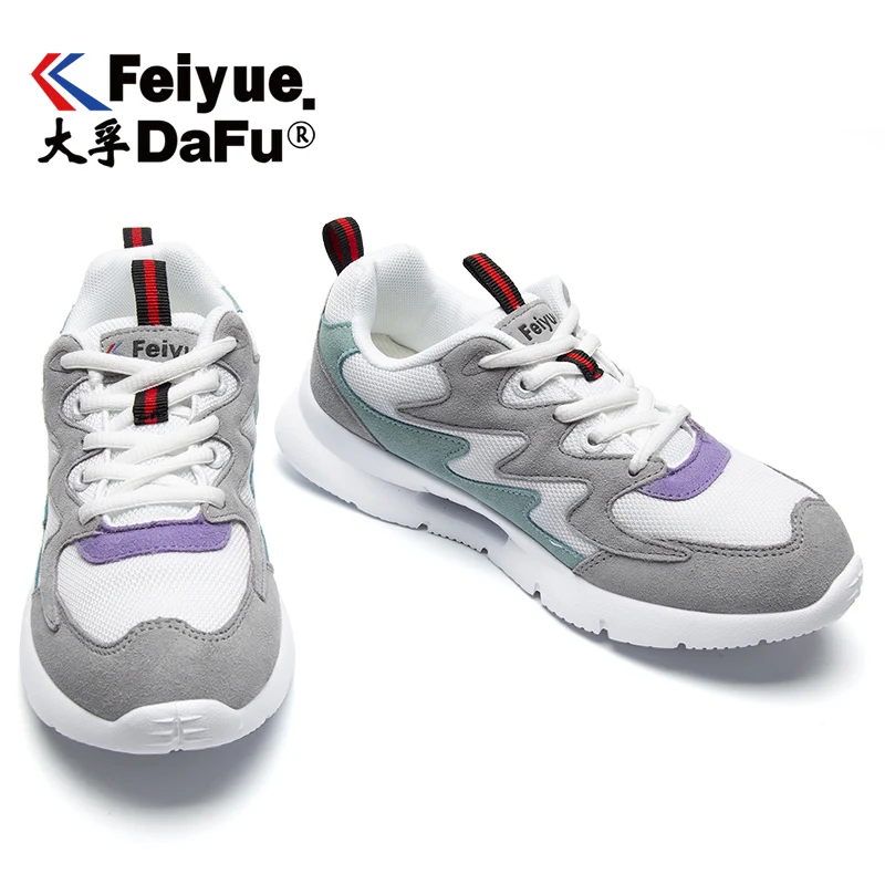 Feiyue7001 Casual Shoes Vulcanized Dad Sneakers Women Shoes Lace-up Platform Comfortable Breathable Non-slip Shoes Free Shipping