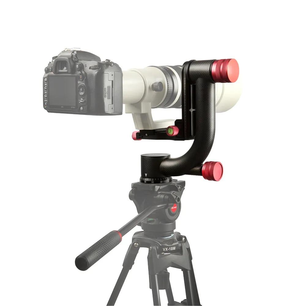 Viltrox VH-20 Pro Heavy Duty из углеродного волокна штатив-Трипод стабилизатор главный Quick Release Plate для телеобъектив фотографии птица