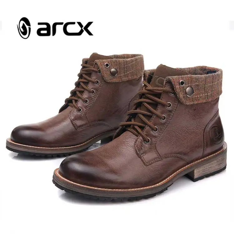 ARCX Road мотоциклетные кожаные дышащие ботинки/обувь для отдыха с креплением