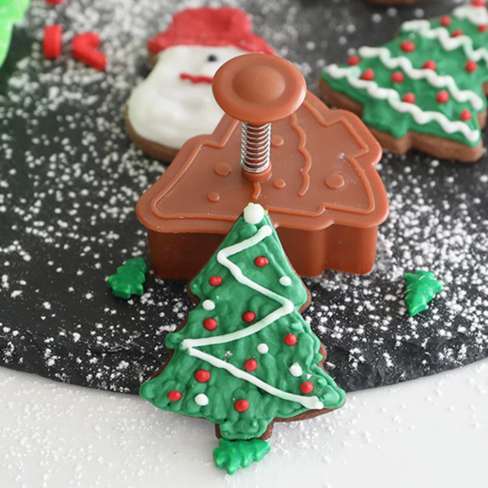 Новая форма для печенья Рождественская набор рождественская елка 4 шт./компл. |