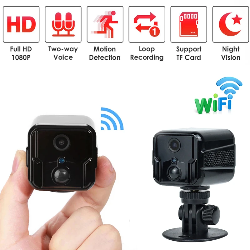 

ip cam P2P/AP HD 1080P Wireless Wifi Mini Camera Night Vision Surveillance Motion Detection camcorder Video Audio Recorder