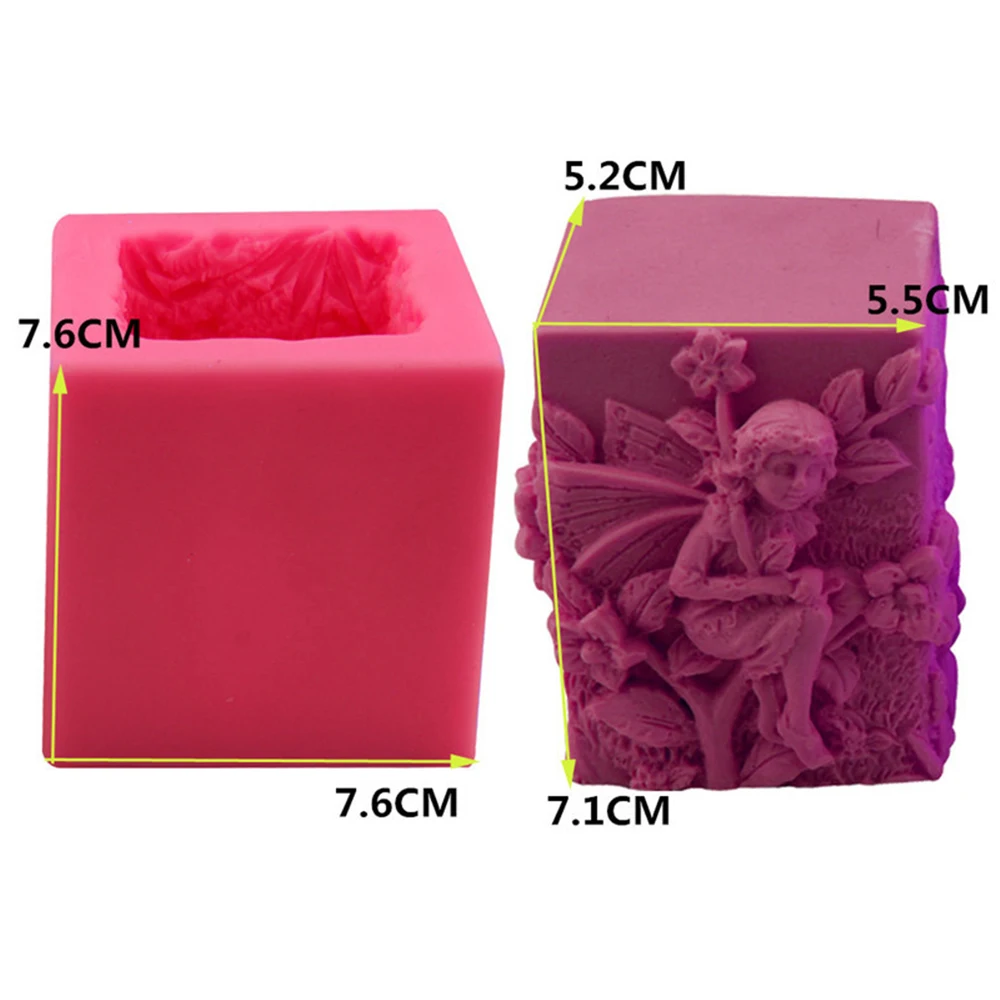 Угловая форма силиконовая свеча делая форму 3d ручной работы Diy ароматизированные