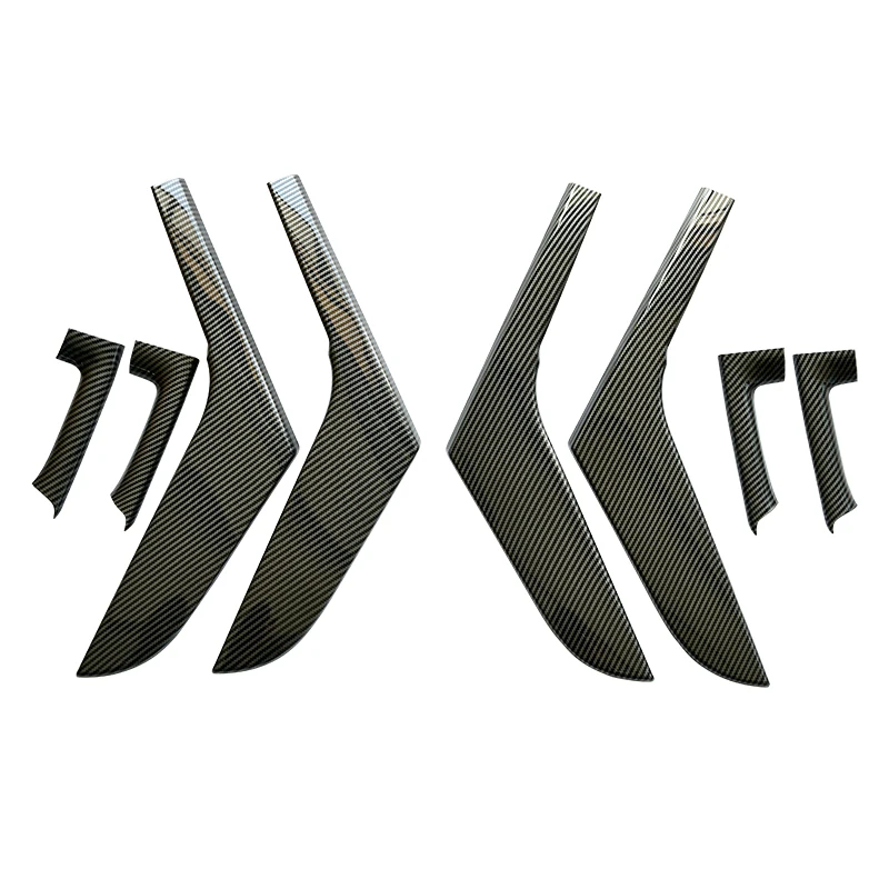 Полный комплект наклейка на дверную ручку автомобиля из углеродного волокна с