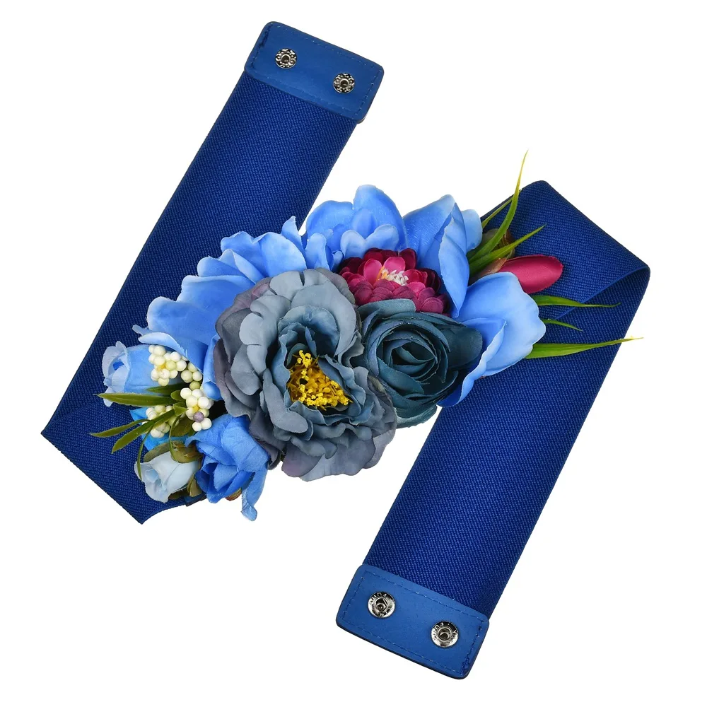 Модный женский эластичный широкий корсет ремень для женщин стеклянный