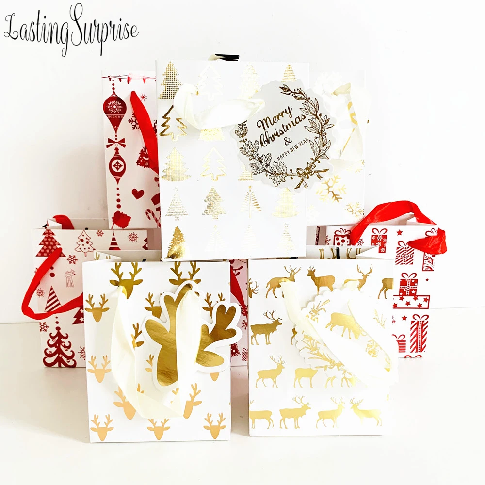 Оригинальные рождественские пакеты для упаковки подарков Упаковочная Сумка Goodie