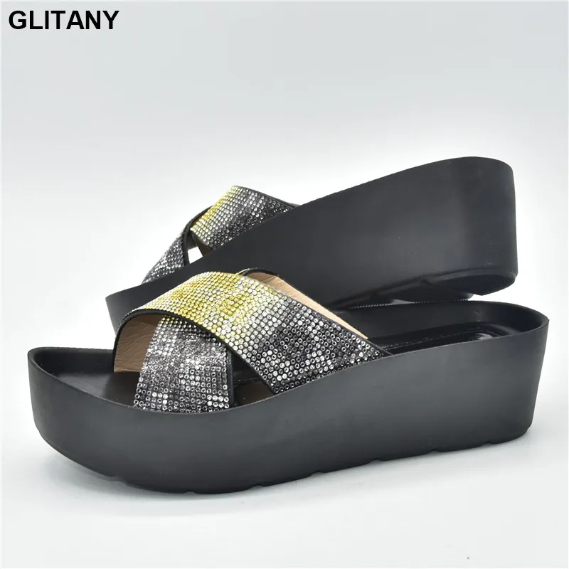 

2021 Italian Women Wedding Shoes Decorated with Metal African Party Pumps Italian Style Women Nigerian Party Pumps African Shoes