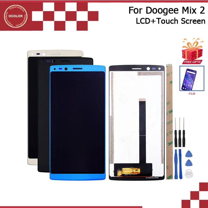 Ocolor Для Doogee Mix 2 ЖК-дисплей и сенсорный экран 5,99 дюйма Для Doogee Mix 2 аксессуары для телефонов с инструментами и клейкой пленкой