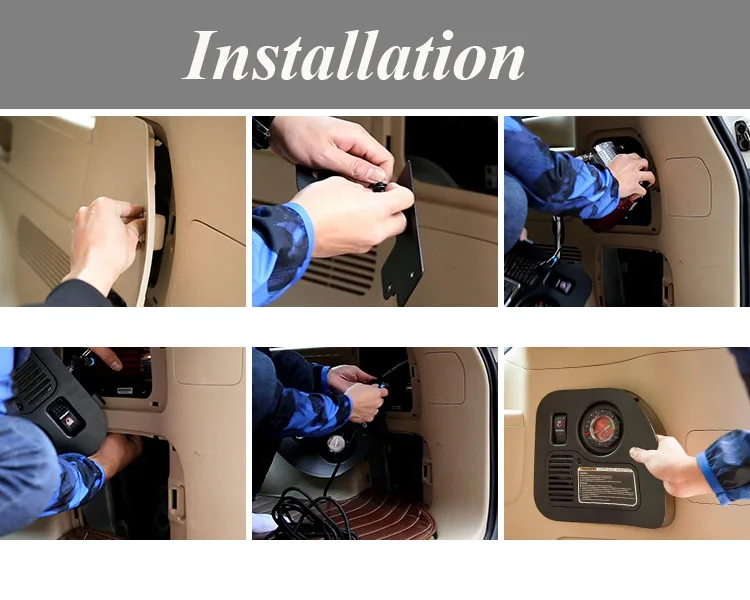 

Car Inflator USE Original Storage Space For Toyota Land Cruiser 200 FJ200 Prado FJ150 Auto interior Accessories