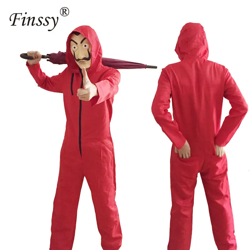 Бумажный дом бумажный Сальвадор Дали для мужчин карнавальный костюм на Хэллоуин