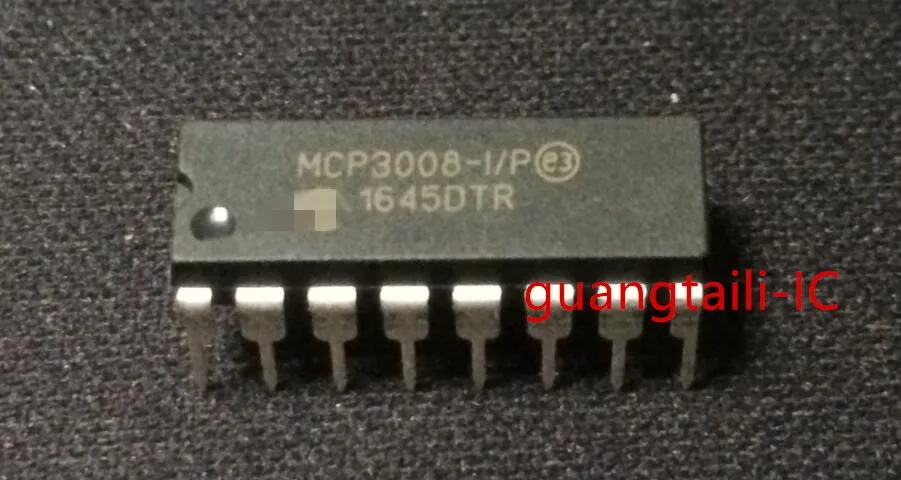 

10PCS MCP3008 MCP3008-I/P DIP-16 Digital to analog converter New original