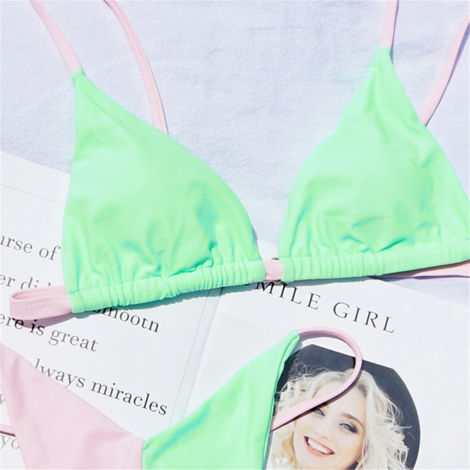 

Sexy Micro Bikinis 2020 Swimsuit Women Swimwear Thong Mini Bikini Set Swim Beachwear for Bathing Suit Woman Swimsuits Biquini