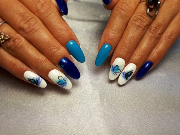 Водные Наклейки для слайдер украшения ногтей олень бабочка Ежик птица