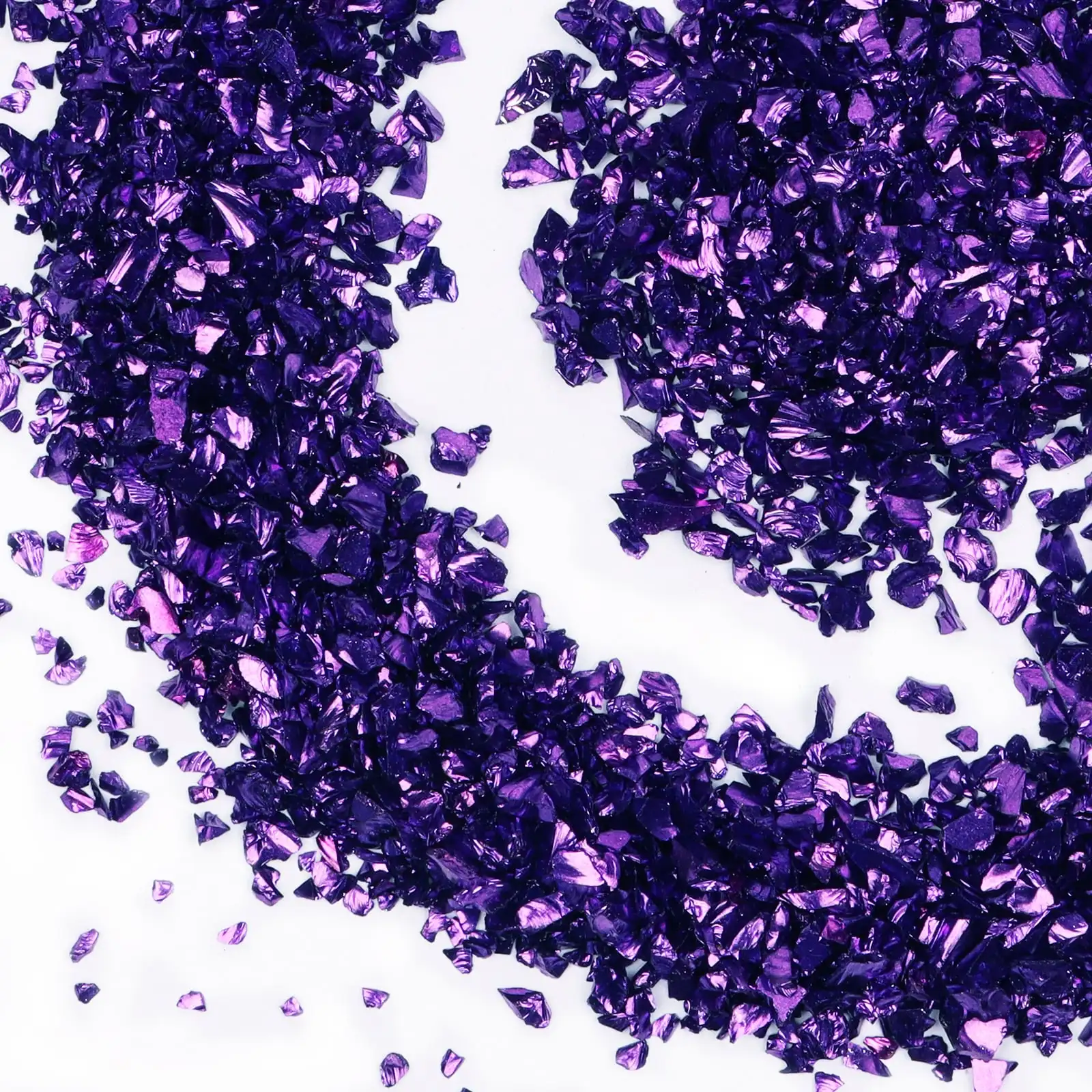 

Crushed Glass Glitter Metal Chips for DIY Jewelry Making Nail Art Decoration Coaster Filling Decorative Crystal For Epoxy Resin