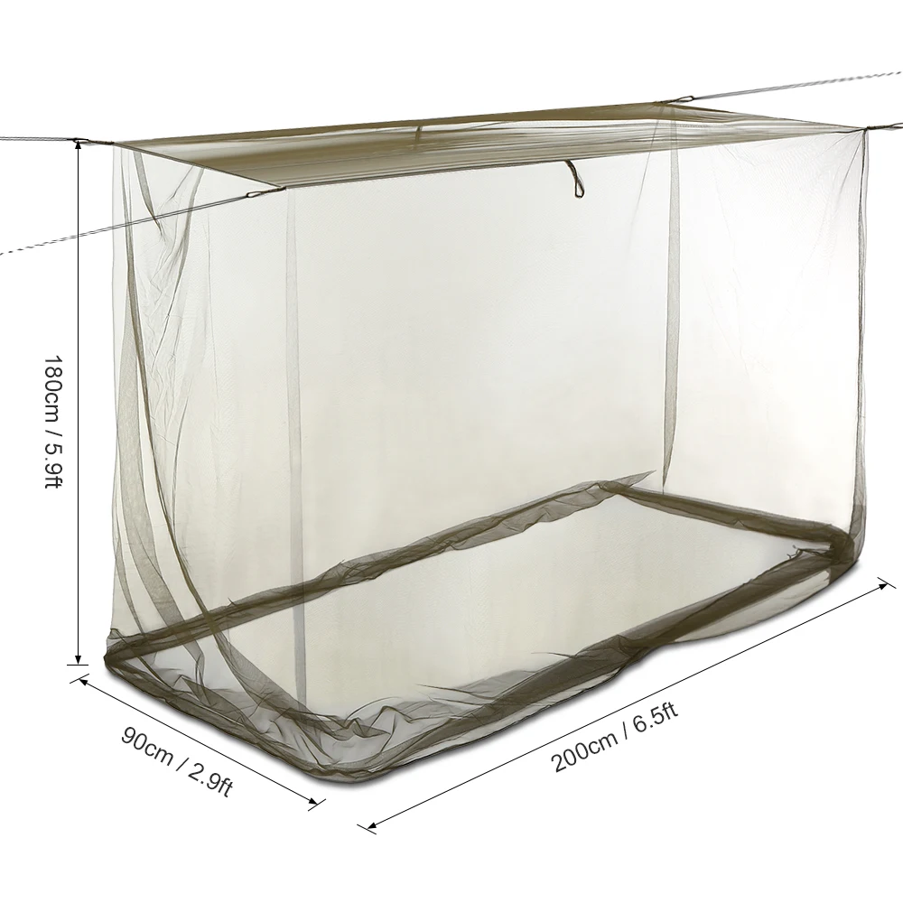 

Bed Canopy Mosquito Mesh Net 200x90x180cm Camping Tent Net Outdoor Net For Camping Hiking Backpacking Bed Canopy