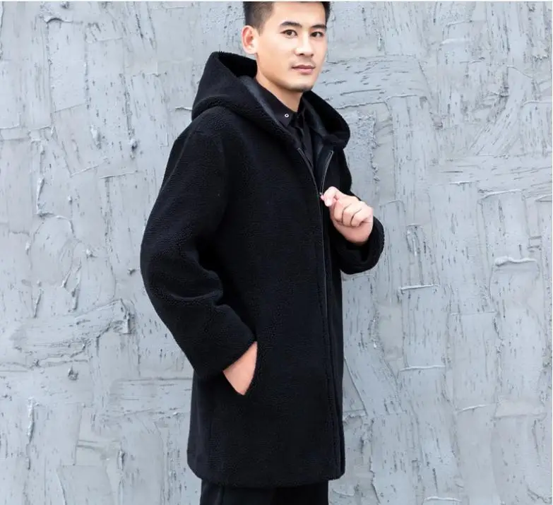 Новинка S/6Xl Мужская зимняя теплая Двусторонняя одежда куртки с капюшоном из
