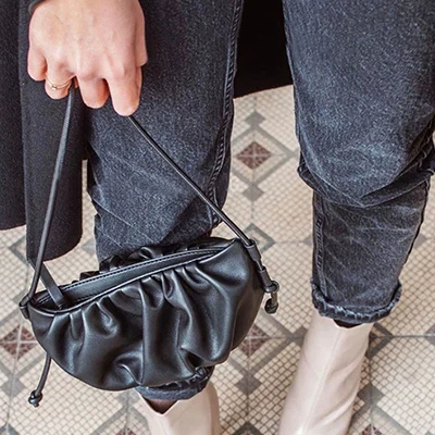 Мини сумка для помады из ПУ складная в виде облаков кошелек монет ключей Милая