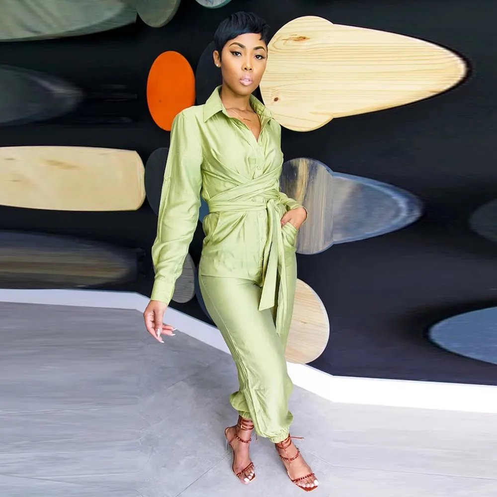 

Базовый облегающий длинный комбинезон для женской одежды, повседневный осенний однотонный бандажный клубный наряд с длинным рукавом, моде...