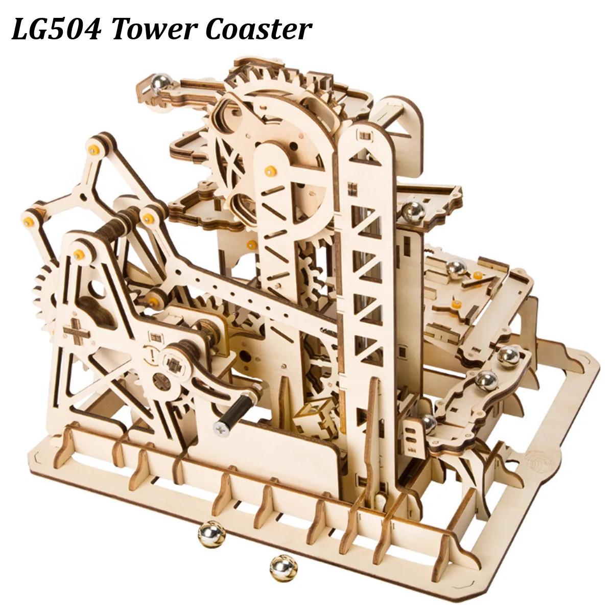 

4 Kinds Robotime DIY Waterwheel Coaster Wooden Model Building Kits Assembly 3D Jigsaw Puzzle Educational Gift For Children Adult