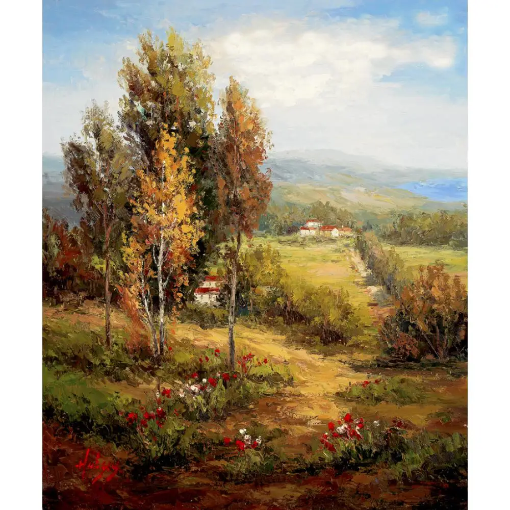 Настенная художественная картина маслом Валье Салерно ручная работа