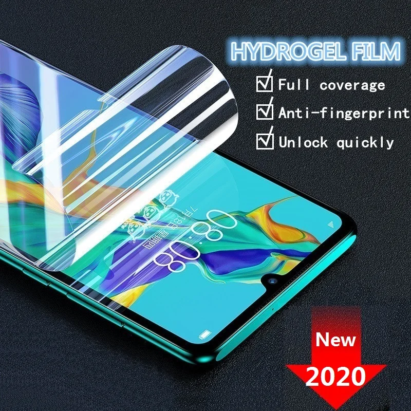 Защитная Гидрогелевая пленка на Huawei P30 Pro Lite P20 P40 Mate 30 20 (не стекло) экрана для из