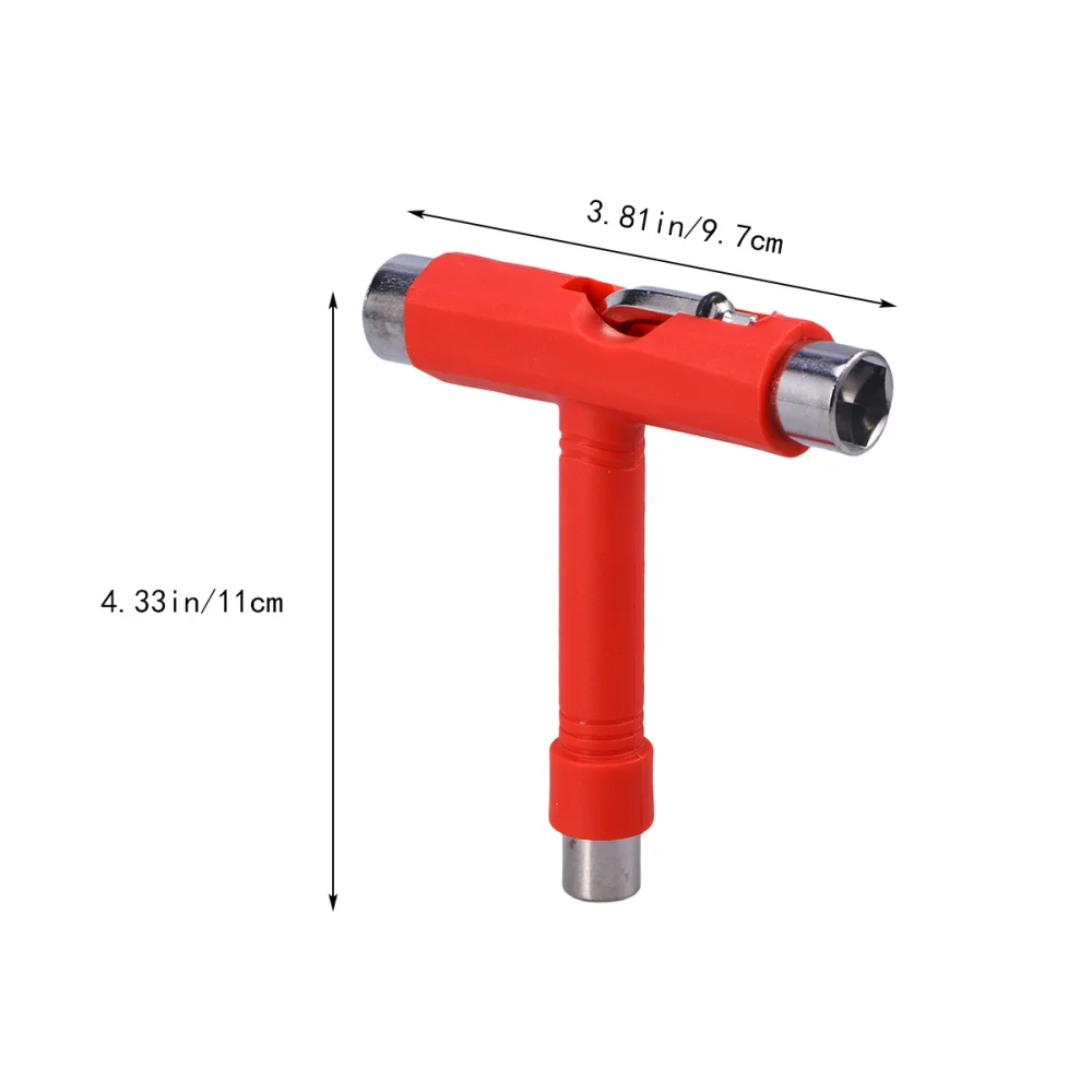 

Mini T Type Wrench Tool Roller Skateboard Repair Tool Adjusting Tool with Wrench L-type Screwdriver